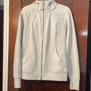 Lululemon Grey Zip Up with Hood